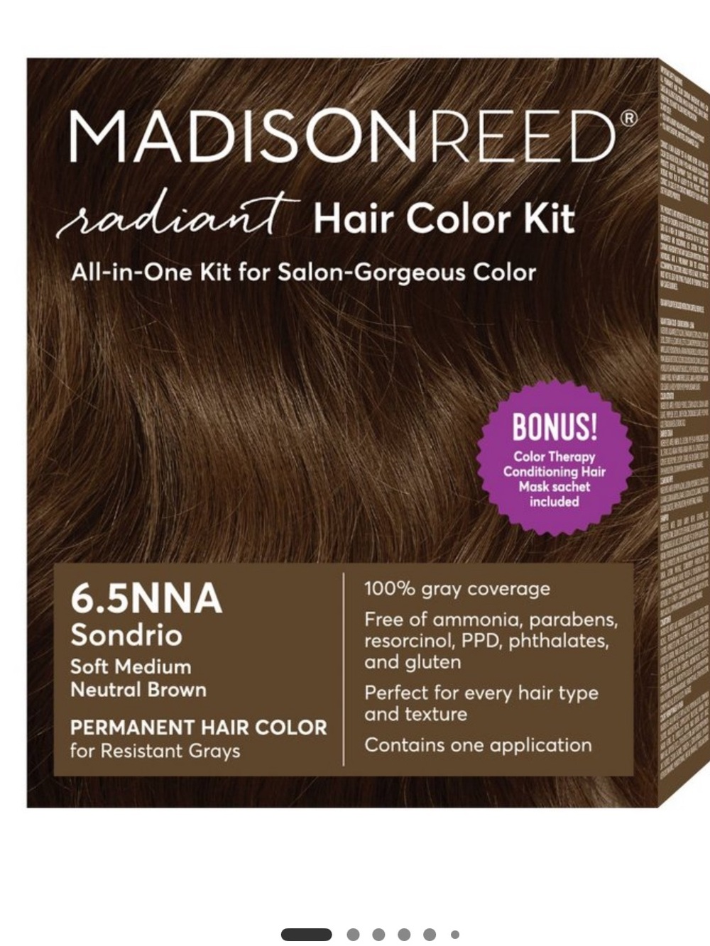 Madison Reed Radiant Hair Color Kit - Sondrio Brown 6.5NNA New